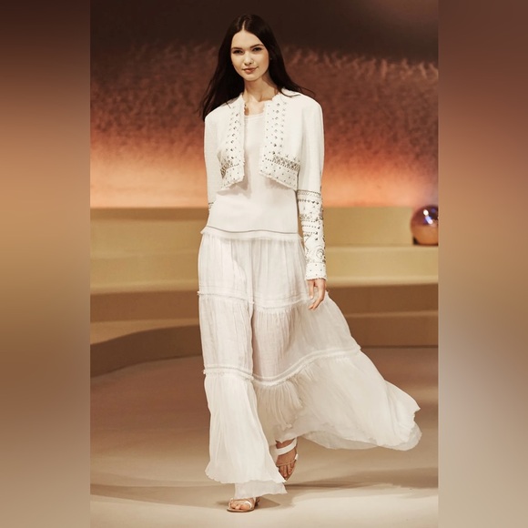Elie Tahari White Maxi Skirt - Picture 1 of 14